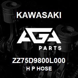 ZZ75D9800L000 Kawasaki H P HOSE | AGA Parts