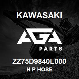 ZZ75D9840L000 Kawasaki H P HOSE | AGA Parts