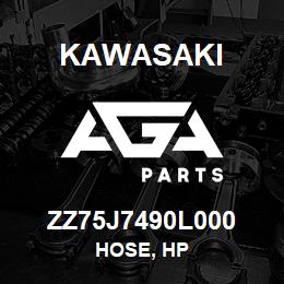 ZZ75J7490L000 Kawasaki HOSE, HP | AGA Parts