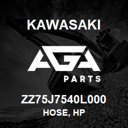 ZZ75J7540L000 Kawasaki HOSE, HP | AGA Parts