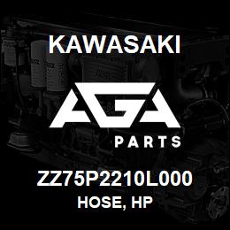 ZZ75P2210L000 Kawasaki HOSE, HP | AGA Parts