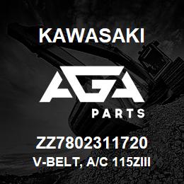 ZZ7802311720 Kawasaki V-BELT, A/C 115ZIII | AGA Parts