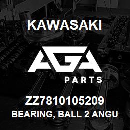 ZZ7810105209 Kawasaki BEARING, BALL 2 ANGULAR 80ZII | AGA Parts