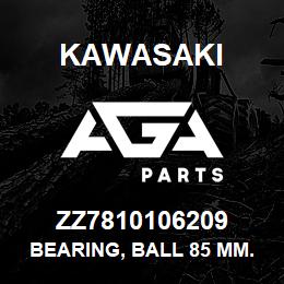 ZZ7810106209 Kawasaki BEARING, BALL 85 MM. | AGA Parts