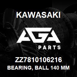 ZZ7810106216 Kawasaki BEARING, BALL 140 MM. | AGA Parts