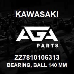 ZZ7810106313 Kawasaki BEARING, BALL 140 MM. | AGA Parts