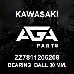 ZZ7811206208 Kawasaki BEARING, BALL 80 MM. | AGA Parts