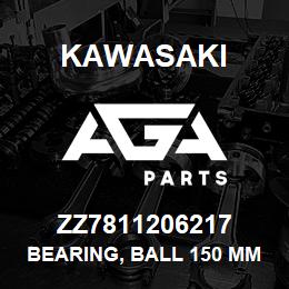 ZZ7811206217 Kawasaki BEARING, BALL 150 MM. | AGA Parts