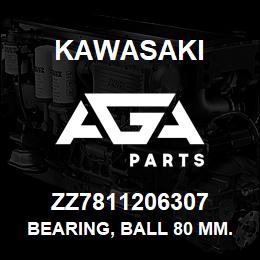 ZZ7811206307 Kawasaki BEARING, BALL 80 MM. | AGA Parts