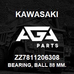 ZZ7811206308 Kawasaki BEARING, BALL 88 MM. | AGA Parts