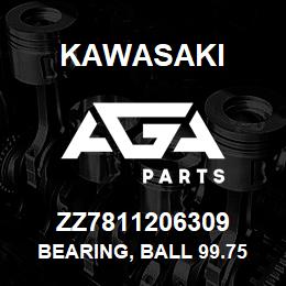 ZZ7811206309 Kawasaki BEARING, BALL 99.75 MM. | AGA Parts