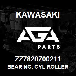 ZZ7820700211 Kawasaki BEARING, CYL ROLLER | AGA Parts