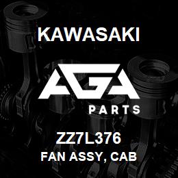 ZZ7L376 Kawasaki FAN ASSY, CAB | AGA Parts