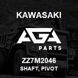 ZZ7M2046 Kawasaki SHAFT, PIVOT | AGA Parts