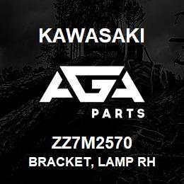 ZZ7M2570 Kawasaki BRACKET, LAMP RH | AGA Parts