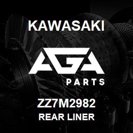 ZZ7M2982 Kawasaki REAR LINER | AGA Parts