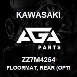 ZZ7M4254 Kawasaki FLOORMAT, REAR (OPTION) | AGA Parts