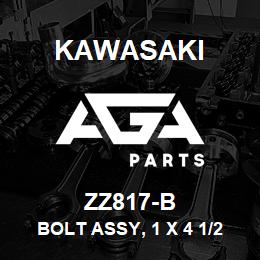 ZZ817-B Kawasaki BOLT ASSY, 1 X 4 1/2 | AGA Parts