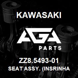 ZZ8.5493-01 Kawasaki SEAT ASSY. (INSRINHAUSEN- C.LOTH) | AGA Parts