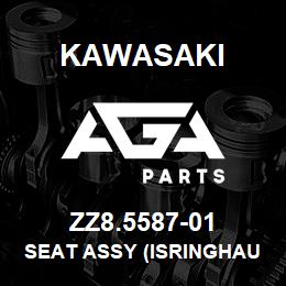 ZZ8.5587-01 Kawasaki SEAT ASSY (ISRINGHAUSEN CLOTH) | AGA Parts