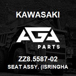 ZZ8.5587-02 Kawasaki SEAT ASSY. (ISRINGHAUSEN VINYL) | AGA Parts