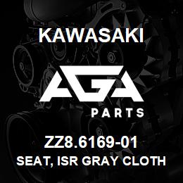 ZZ8.6169-01 Kawasaki SEAT, ISR GRAY CLOTH | AGA Parts