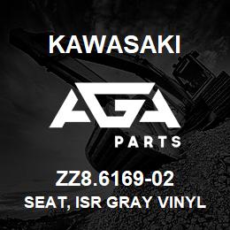 ZZ8.6169-02 Kawasaki SEAT, ISR GRAY VINYL | AGA Parts