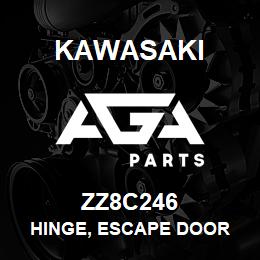 ZZ8C246 Kawasaki HINGE, ESCAPE DOOR | AGA Parts