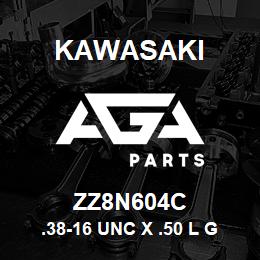 ZZ8N604C Kawasaki .38-16 UNC X .50 L GD 8 BOLT | AGA Parts