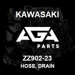 ZZ902-23 Kawasaki HOSE, DRAIN | AGA Parts