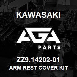 ZZ9.14202-01 Kawasaki ARM REST COVER KIT | AGA Parts