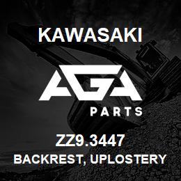 ZZ9.3447 Kawasaki BACKREST, UPLOSTERY | AGA Parts