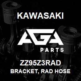 ZZ95Z3RAD Kawasaki BRACKET, RAD HOSE | AGA Parts