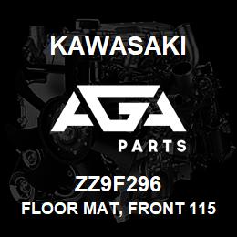 ZZ9F296 Kawasaki FLOOR MAT, FRONT 115ZIII | AGA Parts