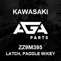 ZZ9M395 Kawasaki LATCH, PADDLE W/KEY | AGA Parts