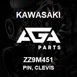 ZZ9M451 Kawasaki PIN, CLEVIS | AGA Parts