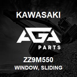 ZZ9M550 Kawasaki WINDOW, SLIDING | AGA Parts