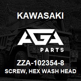 ZZA-102354-8 Kawasaki SCREW, HEX WASH HEAD | AGA Parts