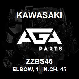 ZZBS46 Kawasaki ELBOW, 1- IN.CH, 45 DEG, STREET | AGA Parts