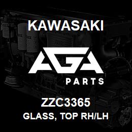 ZZC3365 Kawasaki GLASS, TOP RH/LH | AGA Parts