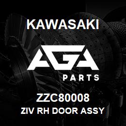 ZZC80008 Kawasaki ZIV RH DOOR ASSY | AGA Parts