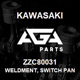 ZZC80031 Kawasaki WELDMENT, SWITCH PANEL | AGA Parts