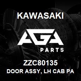 ZZC80135 Kawasaki DOOR ASSY, LH CAB PALM | AGA Parts