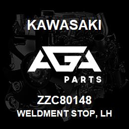 ZZC80148 Kawasaki WELDMENT STOP, LH | AGA Parts