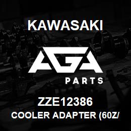 ZZE12386 Kawasaki COOLER ADAPTER (60Z/65Z/70/80Z | AGA Parts