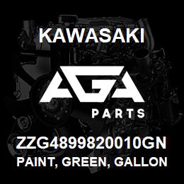 ZZG4899820010GN Kawasaki PAINT, GREEN, GALLON | AGA Parts