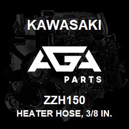 ZZH150 Kawasaki HEATER HOSE, 3/8 IN. PER METER | AGA Parts