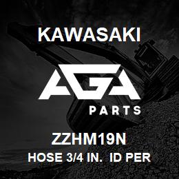 ZZHM19N Kawasaki HOSE 3/4 IN. ID PER METER | AGA Parts