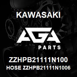 ZZHPB21111N100 Kawasaki HOSE ZZHPB21111N10060 | AGA Parts