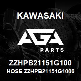 ZZHPB21151G100 Kawasaki HOSE ZZHPB21151G10067 | AGA Parts